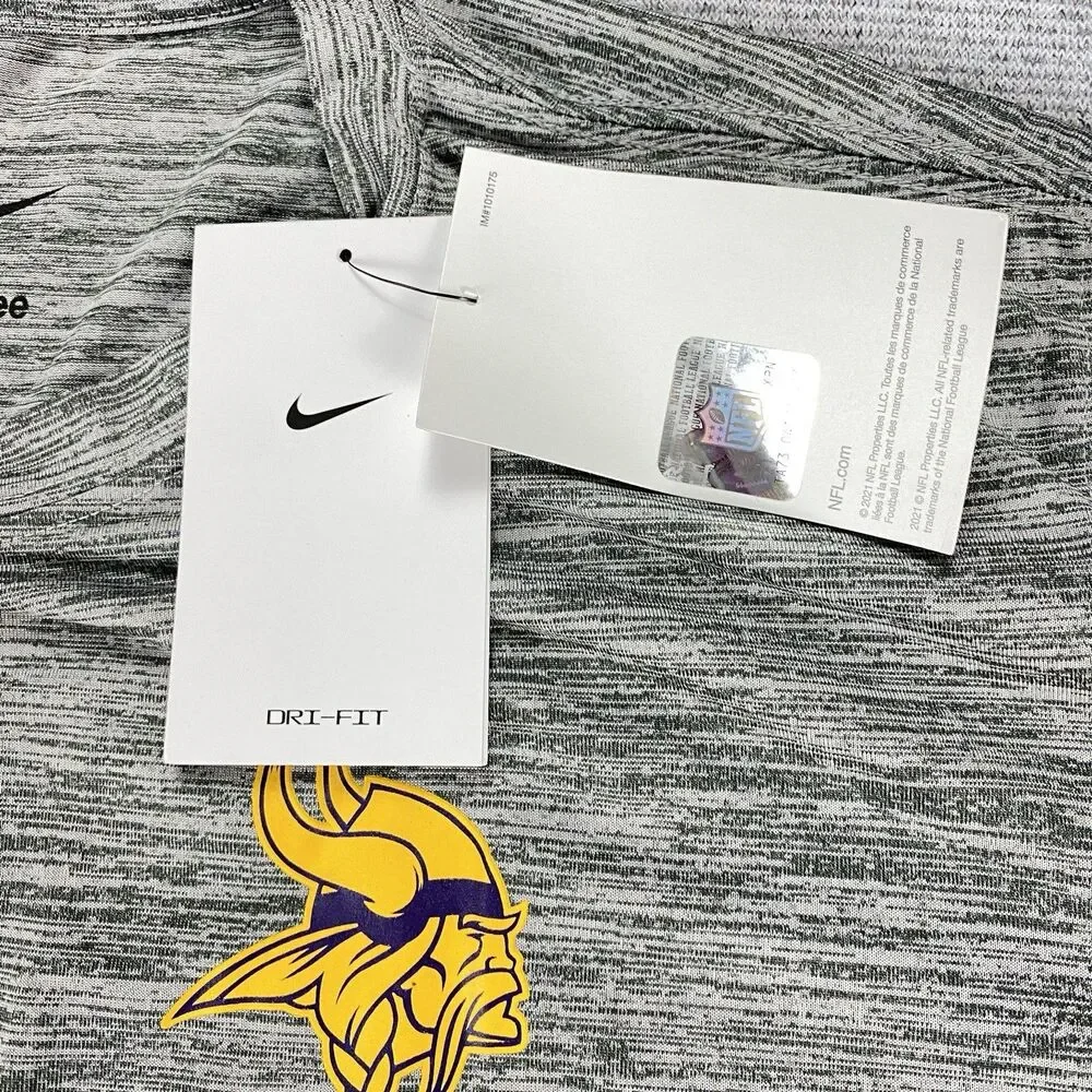 Minnesota Vikings Nike NFL On Field Dri-Fit Short Sleeve‎ Shirt MSRP $40